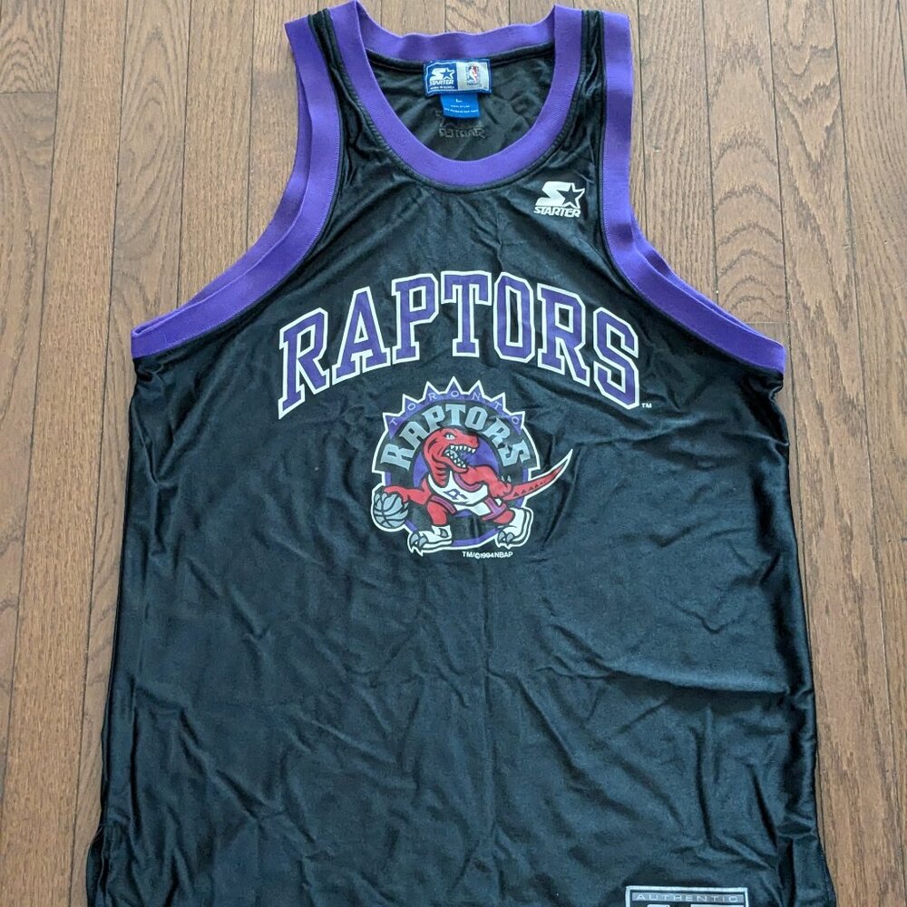 1994 Starter Raptors Jersey - Size L (22x33.5)
